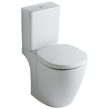 Set complet vas WC Ideal Standard Connect Cube cu rezervor si capac inchidere lenta