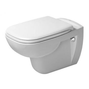 Set vas WC suspendat Duravit D-Code 54.5x35.5cm si capac clasic