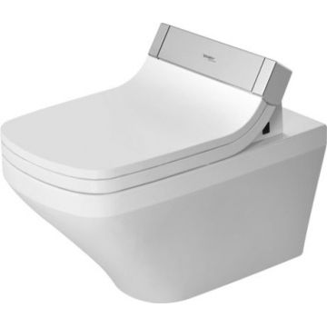 Vas WC suspendat Duravit DuraStyle Rimless 62cm pentru capac cu functie de bideu SensoWash finisaj WonderGliss la reducere