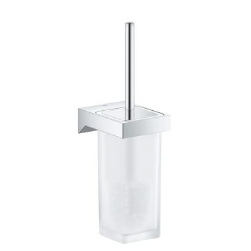 Perie wc cu suport de perete Grohe Selection Cube  crom