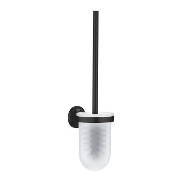 Perie wc cu suport de perete Grohe Start  matte black