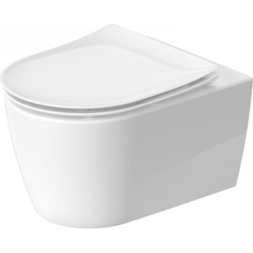 Set vas wc Duravit Soleil by Starck Rimless 37x54cm HygieneGlaze si capac cu inchidere lenta