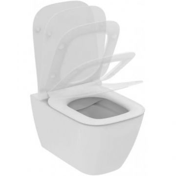 Set vas wc rimless Ideal Standard I.Life B cu capac slim soft-close + rezervor incastrat Prosys