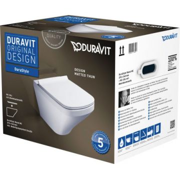 Set vas WC suspendat Duravit Durastyle 54cm si capac inchidere lenta