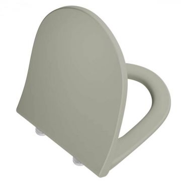 capac WC slim, inchidere lenta soft close, functie de eliberare rapida, taupe mat 130-020R009