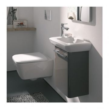 Set vas Wc Geberit Icon Square Rimfree suspendat cu capac soft-close - Montaj suspendat