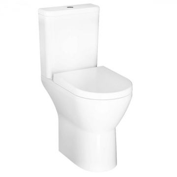 Vas WC rimless compact lipit de perete, 62cm, inalt, evacuare orizontala 7094B003-0075