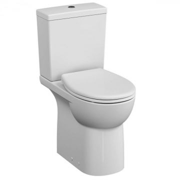 Vas WC rimless compact spatele deschis, 65cm, cu iesire universala, alb 5817B003-0087