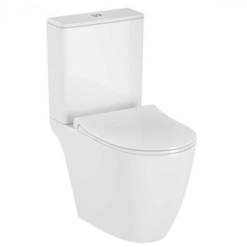 Vas WC rimless compact spatele deschis, 65cm, cu iesire universala, alb 5988B003-0075