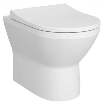 Vas WC rimless stativ lipit de perete 54cm, alb mat 7059B001-0075