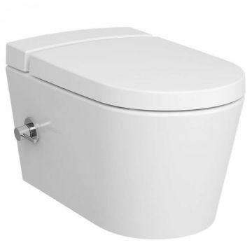 Vas WC suspendat rimless cu functie bideu, cu robinet incastrat pe stanga, cu rezervor VitrA fresh cleaner 5176B003-1687