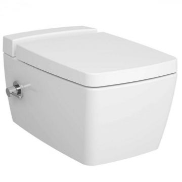 WC suspendat, 56cm, cu functie bideu, cu robinet incastrat pe stanga, cu rezervor VitrA fresh cleaner 5676B003-1687