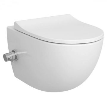 WC suspendat rimless, cu vana termostatica integrata pentru bidet 54cm, alb 7748B003-7211