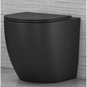 Capac vas WC Milos slim subtire Soft - Close - Karag - Culoare Negru